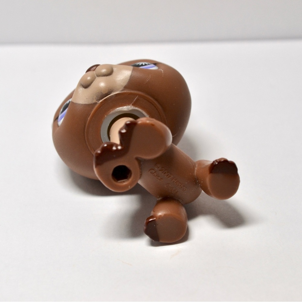 Littlest Pet Shop # 867 Brown Happiest German Shepherd Dog Purple Sun Eyes - Picture 8 of 8